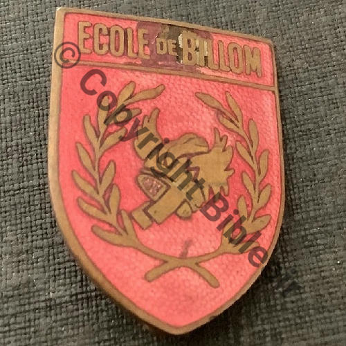ECOLE MILITAIRE BILLOM  A.AUGIS LYON 1Lign Bol allonge Dos grenu  Src.gigi52 80EurInv 